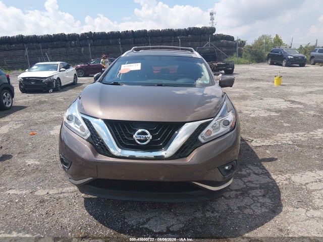 2016 Nissan Murano Sl მანქანა იყიდება აუქციონზე, vin: 5N1AZ2MH1GN144395, აუქციონის ნომერი: 45800722