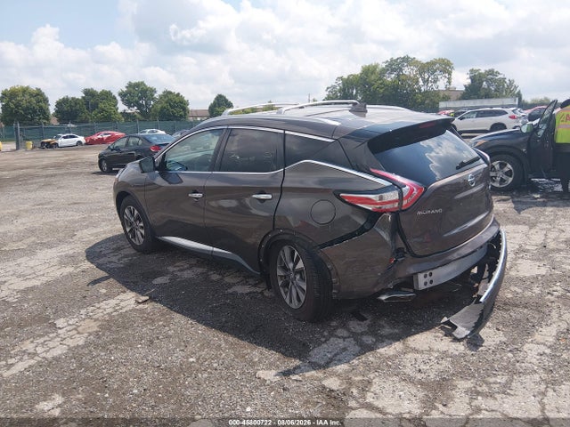 2016 Nissan Murano Sl მანქანა იყიდება აუქციონზე, vin: 5N1AZ2MH1GN144395, აუქციონის ნომერი: 45800722