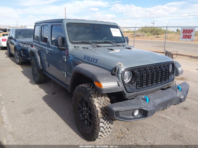 Aukcja sprzedaży 2024 Jeep Wrangler 4xe Willys 4xe, vin: 1C4RJXN61RW310467, numer aukcji: 45800979