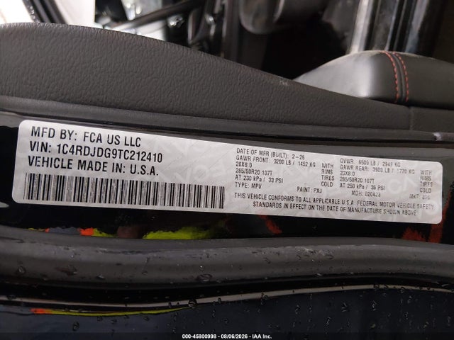 Dodge Durango Gt Awd 2026 1C4RDJDG9TC212410 Image 9