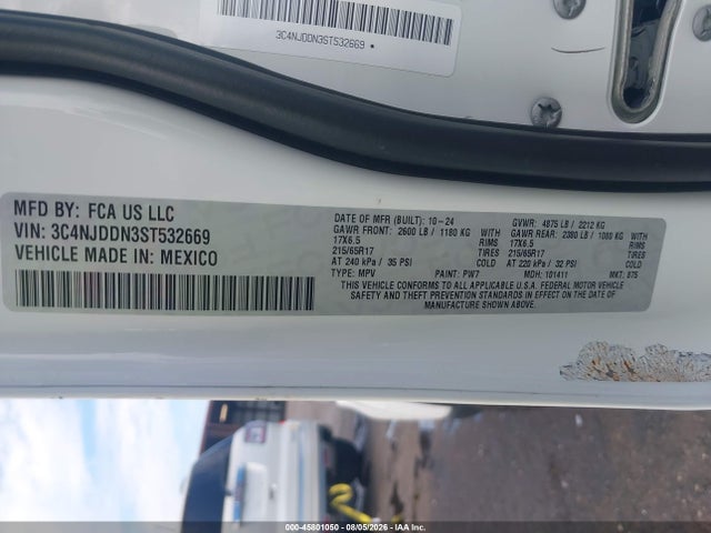 2025 Jeep Compass Trailhawk 4x4 მანქანა იყიდება აუქციონზე, vin: 3C4NJDDN3ST532669, აუქციონის ნომერი: 45801050