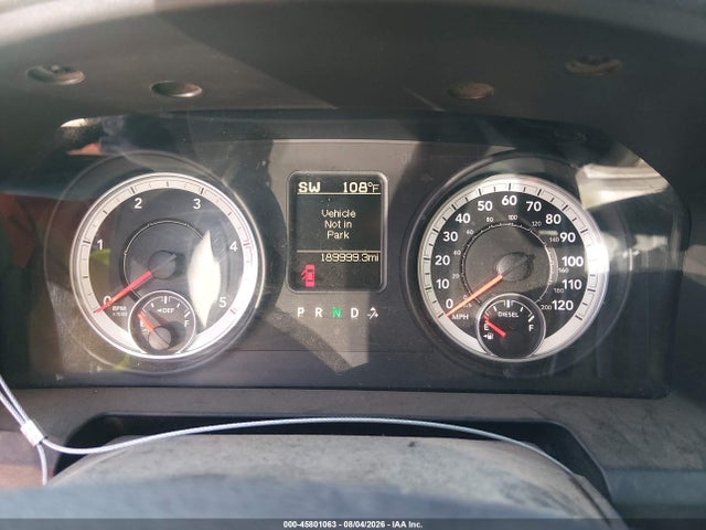45801063 :رقم المزاد ، 3C6UR5DL8DG543288 vin ، 2013 Ram 2500 Slt مزاد بيع