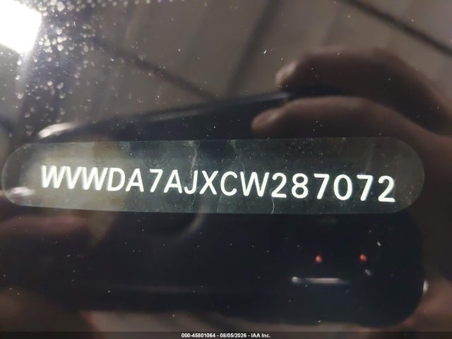 2012 Volkswagen Golf 2.5l 4-door მანქანა იყიდება აუქციონზე, vin: WVWDA7AJXCW287072, აუქციონის ნომერი: 45801064