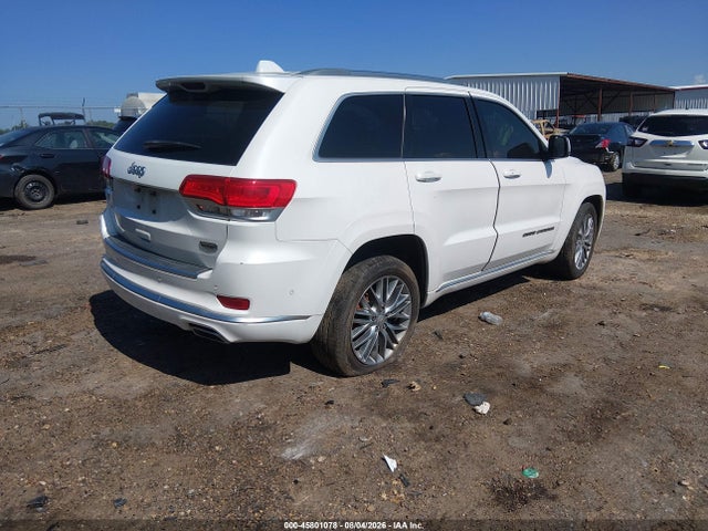 2017 Jeep Grand Cherokee Summit მანქანა იყიდება აუქციონზე, vin: 1C4RJEJGXHC614660, აუქციონის ნომერი: 45801078