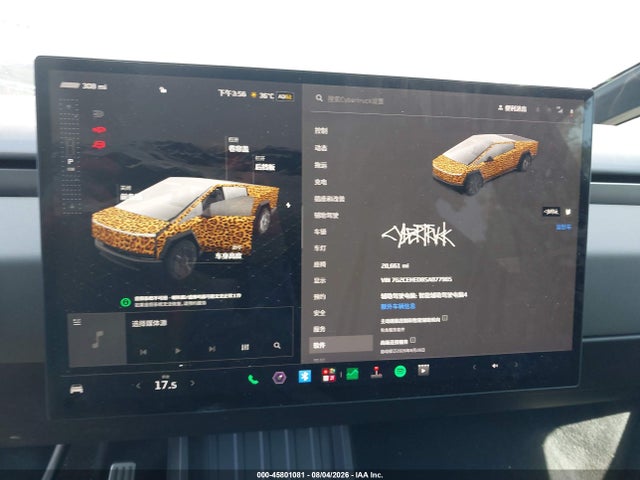 Aukcja sprzedaży 2025 Tesla Cybertruck All-wheel Drive, vin: 7G2CEHED8SA077965, numer aukcji: 45801081