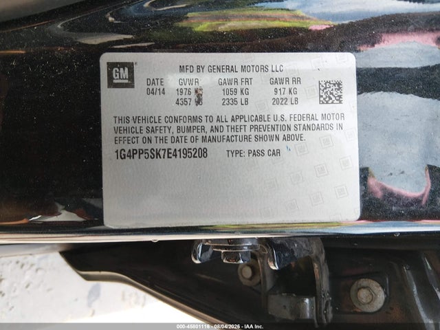 Продажа на аукционе авто 2014 Buick Verano, vin: 1G4PP5SK7E4195208, номер лота: 45801116