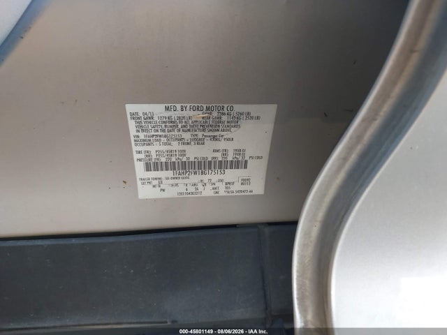 Продаж на аукціоні авто 2011 Ford Taurus Limited, vin: 1FAHP2FW1BG175153, номер лоту: 45801149