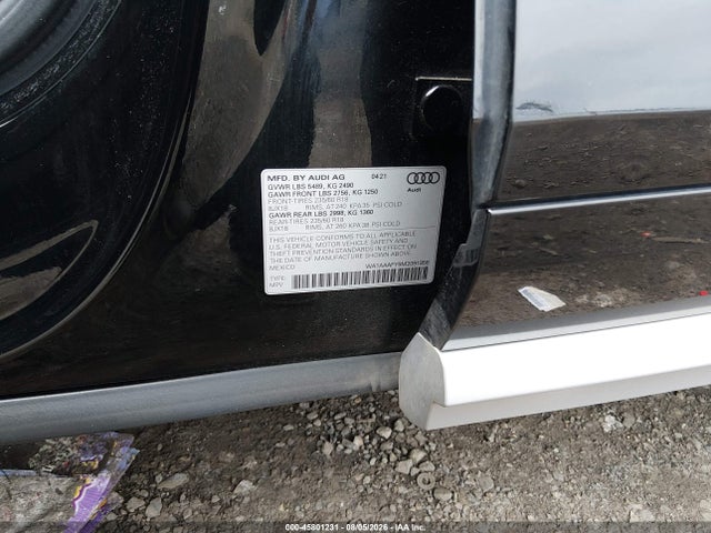45801231 :رقم المزاد ، WA1AAAFY9M2091956 vin ، 2021 Audi Q5 Premium 45 Tfsi Quattro S Tronic مزاد بيع