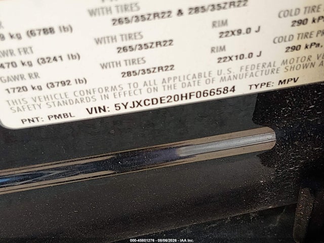 Tesla MODEL X 2017 5YJXCDE20HF066584 Image 9