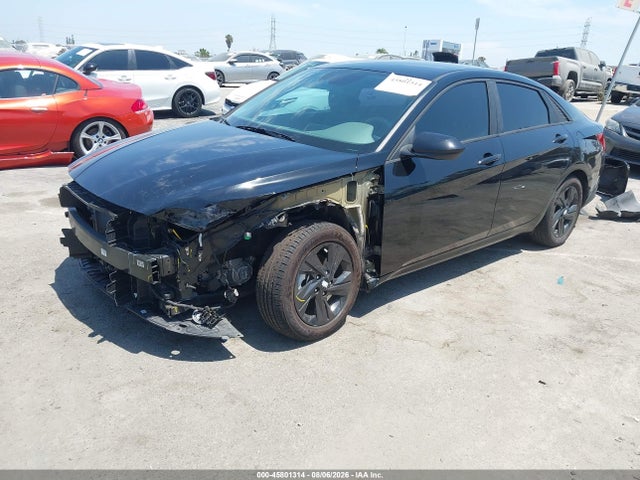 KMHLM4AJ2PU086880 Hyundai Elantra Hybrid Blue
