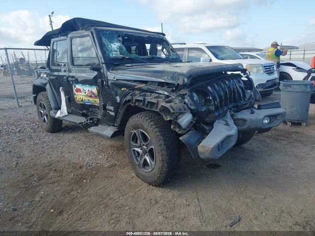 2018 Jeep Wrangler Unlimited Sport S 4x4 მანქანა იყიდება აუქციონზე, vin: 1C4HJXDG1JW142940, აუქციონის ნომერი: 45801326