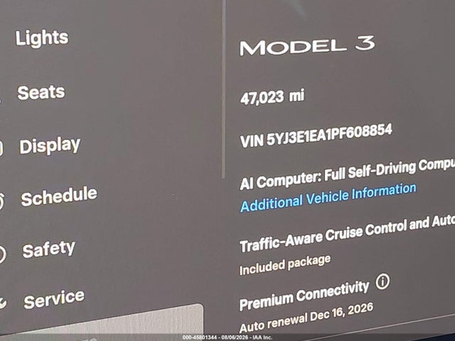Tesla Model 3 Rear-wheel Drive 2023 5YJ3E1EA1PF608854 Image 17