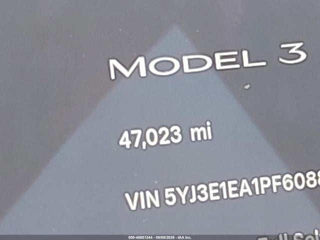 Tesla Model 3 Rear-wheel Drive 2023 5YJ3E1EA1PF608854 Image 21