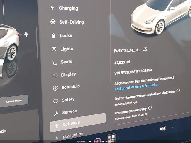 Tesla Model 3 Rear-wheel Drive 2023 5YJ3E1EA1PF608854 Image 7