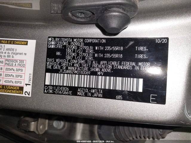 JTJSARBZ9M2183069 Lexus Nx 300 F Sport