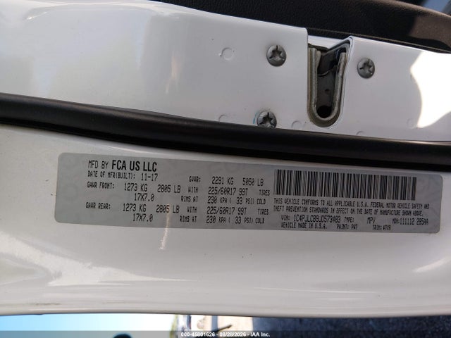 Продаж на аукціоні авто 2018 Jeep Cherokee Latitude Fwd, vin: 1C4PJLCB9JD573483, номер лоту: 45801626