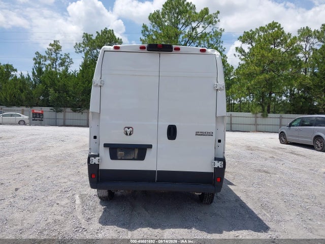 45801692 :رقم المزاد ، 3C6LRVDG9SE513417 vin ، 2025 Ram Promaster 2500 Tradesman High Roof 159 Wb W/pass Seat مزاد بيع