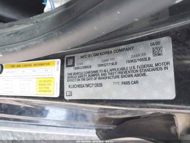 Chevrolet Spark Fwd Activ Automatic 2021 KL8CH6SA7MC712839 Image 9