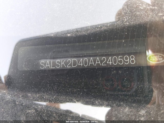 Продаж на аукціоні авто 2010 Land Rover Range Rover Sport Hse, vin: SALSK2D40AA240598, номер лоту: 45801930