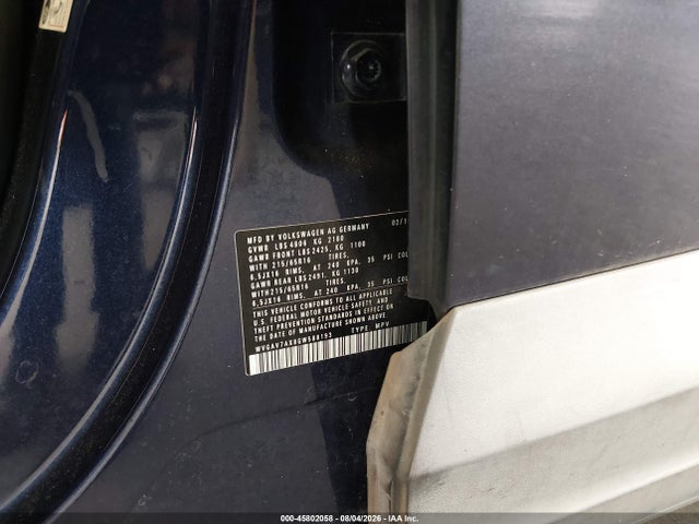 Продаж на аукціоні авто 2016 Volkswagen Tiguan S, vin: WVGAV7AX8GW588193, номер лоту: 45802058