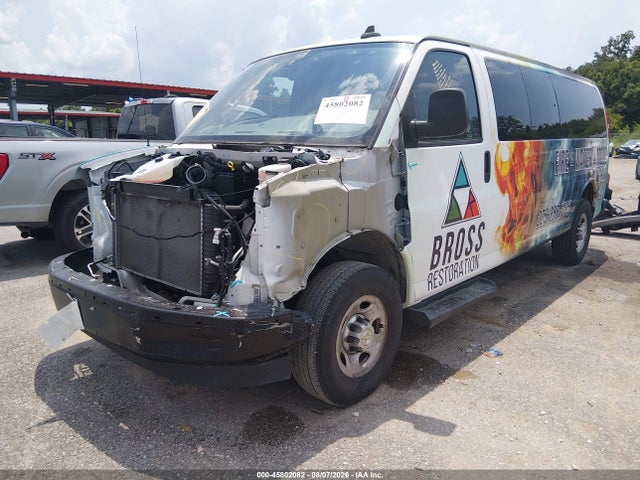 2023 Chevrolet Express Passenger Rwd 3500 Extended Wheelbase Ls მანქანა იყიდება აუქციონზე, vin: 1GAZGNFP9P1195047, აუქციონის ნომერი: 45802082
