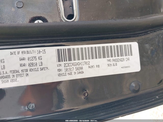 Aukcja sprzedaży 2016 Chrysler 300 300s, vin: 2C3CCAGGXGH117012, numer aukcji: 45802088