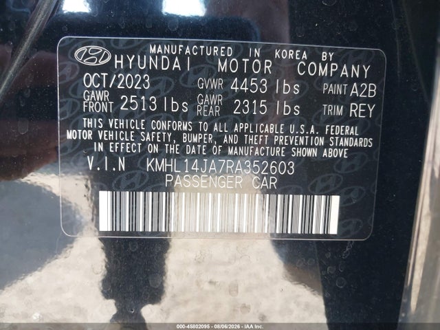 Hyundai SONATA SEL 2024 KMHL14JA7RA352603 Image 9