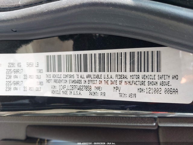 Jeep Cherokee Latitude 2015 1C4PJLCB7FW627858 Image 9