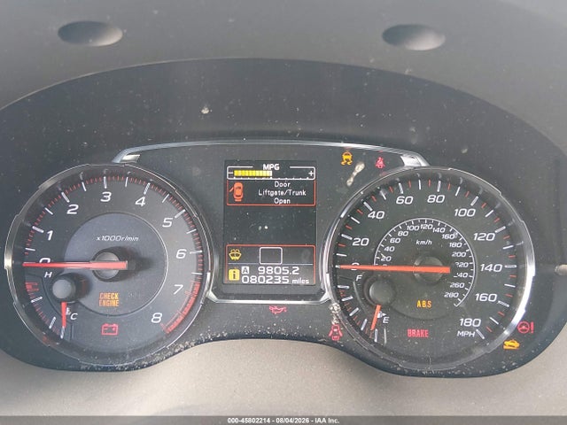 45802214 :رقم المزاد ، JF1VA1A65J9801456 vin ، 2018 Subaru Wrx مزاد بيع
