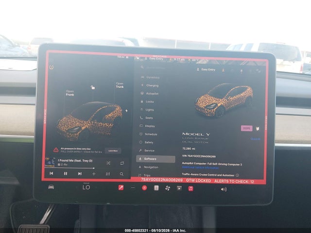 Продаж на аукціоні авто 2022 Tesla Model Y Long Range Dual Motor All-wheel Drive, vin: 7SAYGDEE2NA006269, номер лоту: 45802321