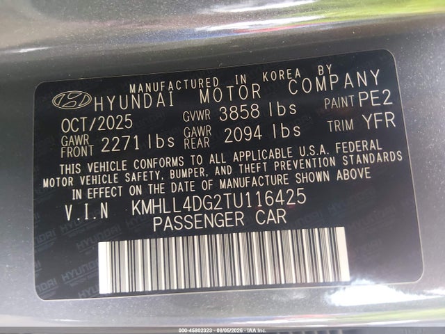 Hyundai ELANTRA SE 2026 KMHLL4DG2TU116425 Image 9