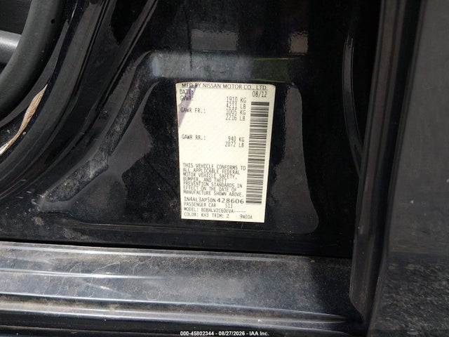 45802344 :رقم المزاد ، 1N4AL3AP5DN428606 vin ، 2013 Nissan Altima 2.5 Sl مزاد بيع