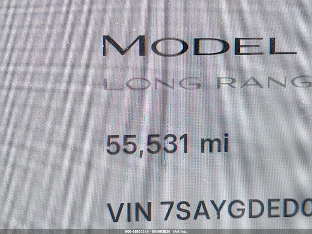 Продаж на аукціоні авто 2025 Tesla Model Y Long Range Dual Motor Rear-wheel Drive, vin: 7SAYGDED0SA349567, номер лоту: 45802348