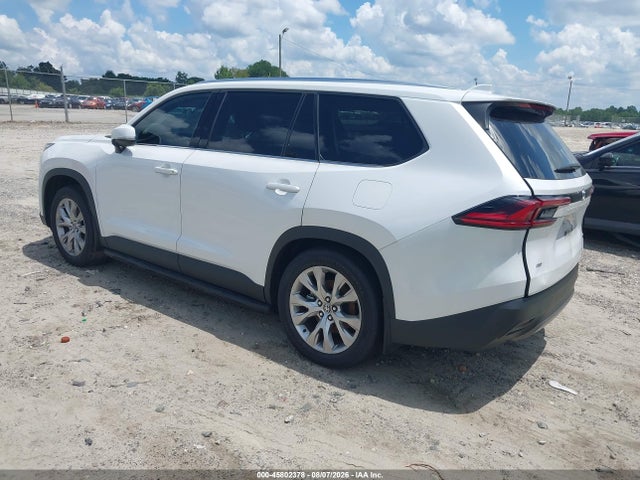 2025 Toyota Grand Highlander Limited მანქანა იყიდება აუქციონზე, vin: 5TDAAAB50SS099077, აუქციონის ნომერი: 45802378
