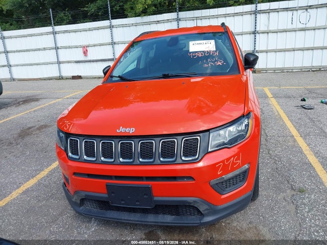 2019 Jeep Compass Sport მანქანა იყიდება აუქციონზე, vin: 3C4NJCAB9KT731259, აუქციონის ნომერი: 45802451