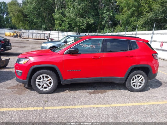 2019 Jeep Compass Sport მანქანა იყიდება აუქციონზე, vin: 3C4NJCAB9KT731259, აუქციონის ნომერი: 45802451