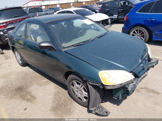 Auction sale of the 2002 Honda Civic Lx, vin: 1HGEM21522L013139, lot number: 45802502
