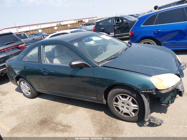 Aukcja sprzedaży 2002 Honda Civic Lx, vin: 1HGEM21522L013139, numer aukcji: 45802502
