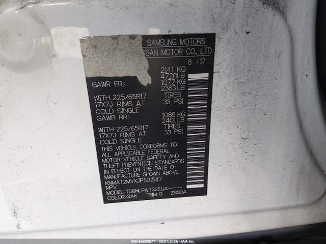 Nissan ROGUE S 2018 KNMAT2MVXJP501547 Image 9