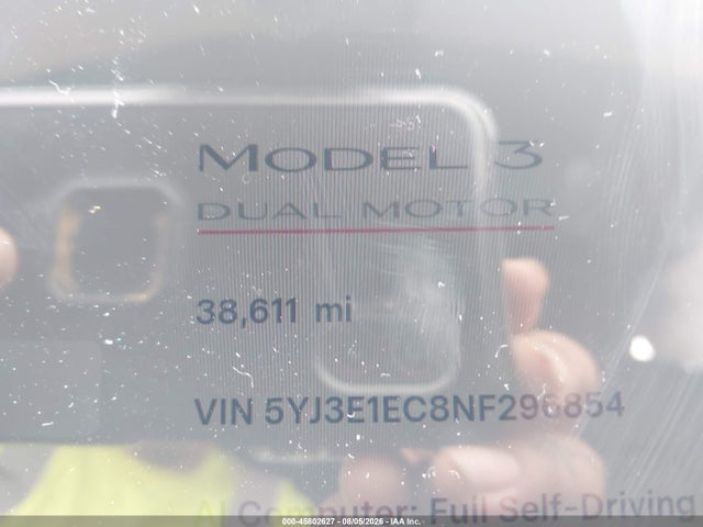 Tesla Model 3 Performance Dual Motor All-wheel Drive 2022 5YJ3E1EC8NF296854 Image 14
