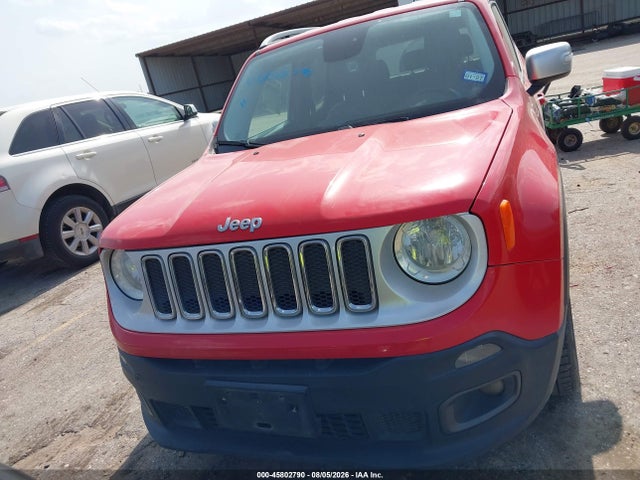 2017 Jeep Renegade Limited მანქანა იყიდება აუქციონზე, vin: ZACCJADB9HPE39859, აუქციონის ნომერი: 45802790