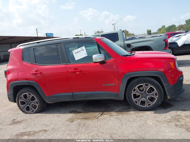 2017 Jeep Renegade Limited მანქანა იყიდება აუქციონზე, vin: ZACCJADB9HPE39859, აუქციონის ნომერი: 45802790