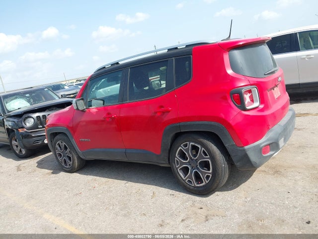 2017 Jeep Renegade Limited მანქანა იყიდება აუქციონზე, vin: ZACCJADB9HPE39859, აუქციონის ნომერი: 45802790
