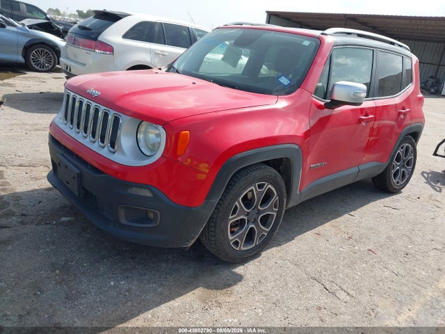 2017 Jeep Renegade Limited მანქანა იყიდება აუქციონზე, vin: ZACCJADB9HPE39859, აუქციონის ნომერი: 45802790
