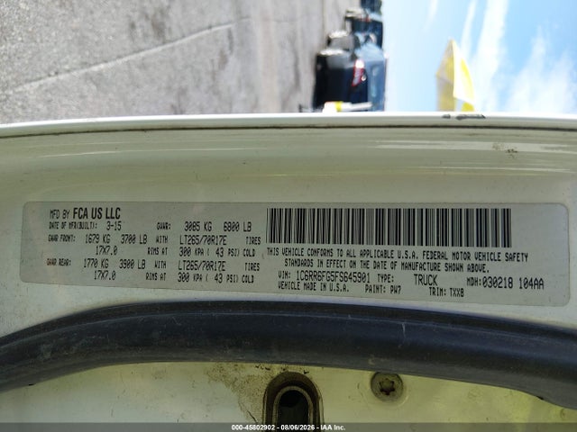 45802902 :رقم المزاد ، 1C6RR6FG5FS645901 vin ، 2015 Ram 1500 Tradesman مزاد بيع