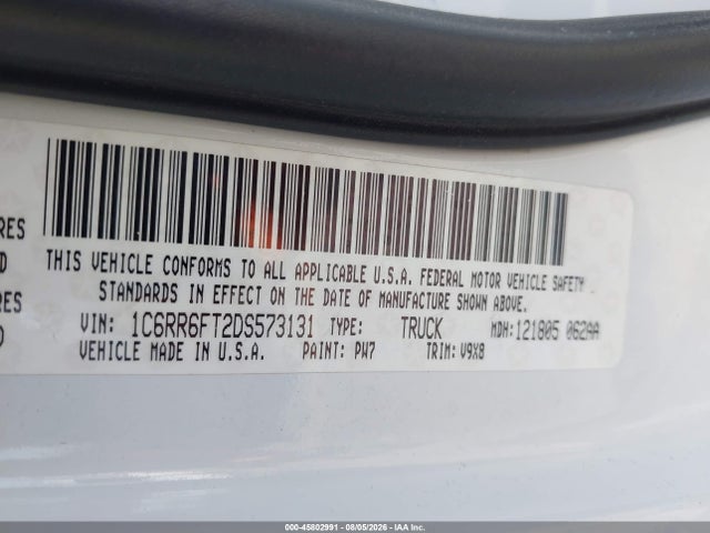 Продаж на аукціоні авто 2013 Ram 1500 Express, vin: 1C6RR6FT2DS573131, номер лоту: 45802991