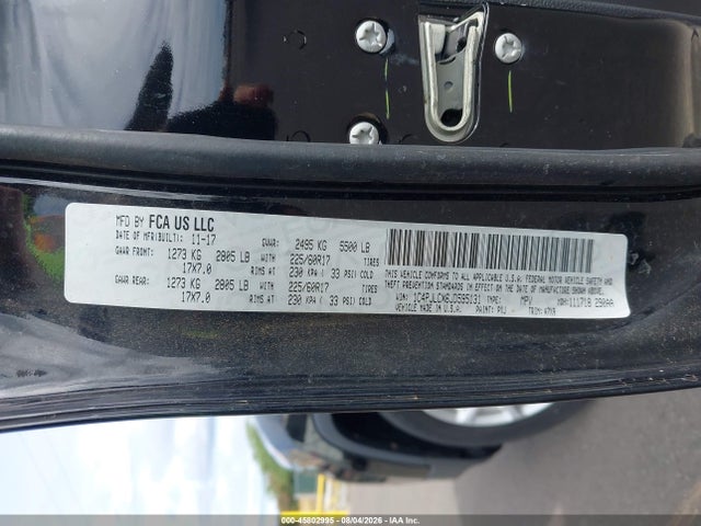 1C4PJLCX6JD595131 Jeep Cherokee Latitude Fwd