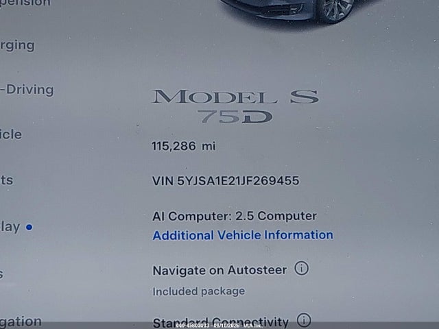 Tesla MODEL S 2018 5YJSA1E21JF269455 Image 14