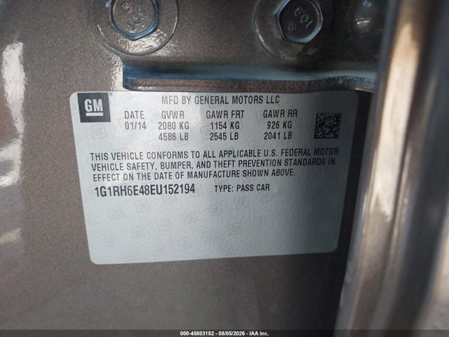 Chevrolet Volt 2014 1G1RH6E48EU152194 Image 9