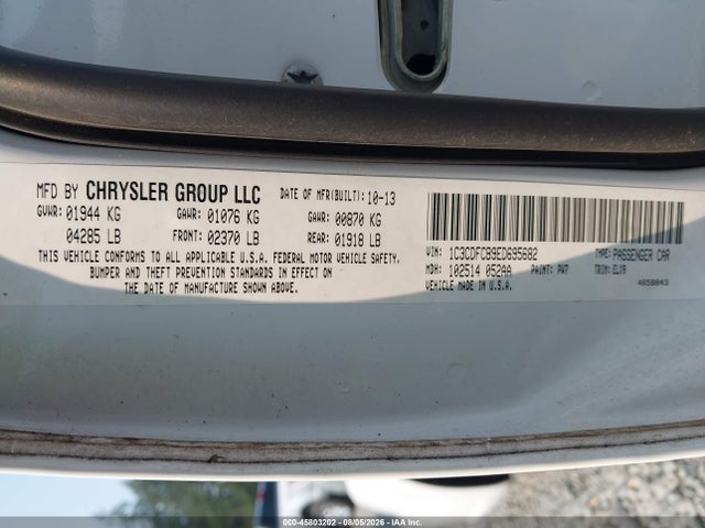 45803202 :رقم المزاد ، 1C3CDFCB9ED695682 vin ، 2014 Dodge Dart Limited مزاد بيع